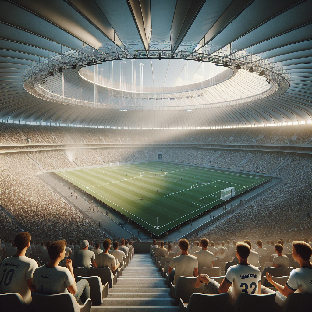 Singapore National Stadium interior with retractable dome, visible climate control in tropical evening.